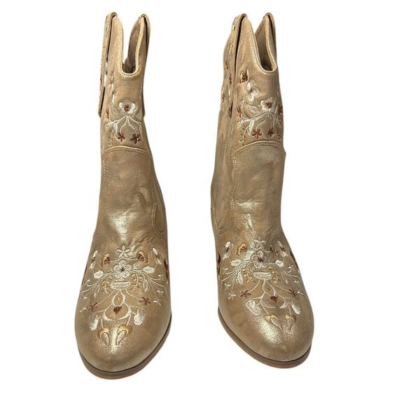 Comfortview Womens Wide Width Wide Calf Irma Embroidered Cowboy Boot Size 10W - Picture 2 of 6
